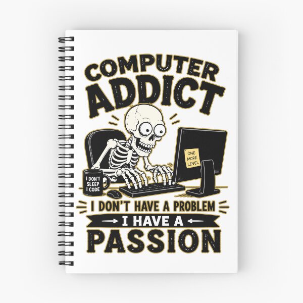 Item preview, Computer Addict - Funny Programmer Skeleton  designed and sold by TontikDesign.