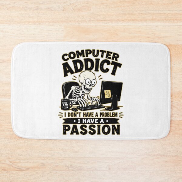 Item preview, Computer Addict - Funny Programmer Skeleton  designed and sold by TontikDesign.