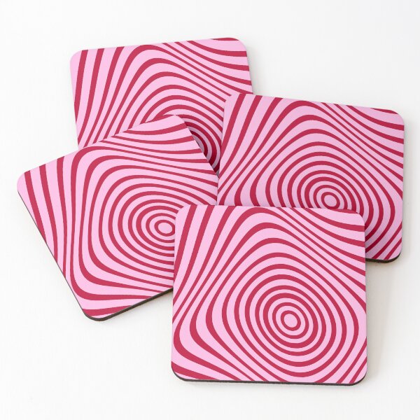Item preview, Pink Retro Optical Illusion Pattern designed and sold by jianina-alondra.