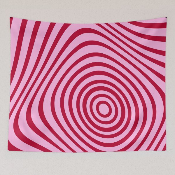 Item preview, Pink Retro Optical Illusion Pattern designed and sold by jianina-alondra.