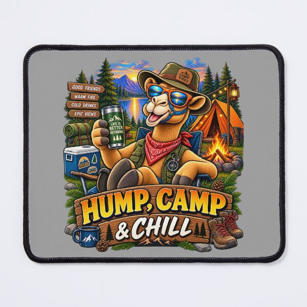 Item preview, Camping Camel – Funny Gift for Camel Lovers designed and sold by Camel & Quirk.