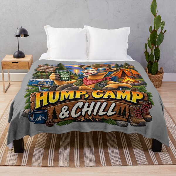 Item preview, Camping Camel – Funny Gift for Camel Lovers designed and sold by Camel & Quirk.