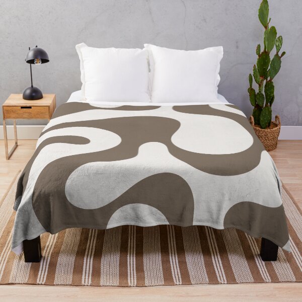 Item preview, Neutral Brown Groovy Abstract Pattern designed and sold by jianina-alondra.