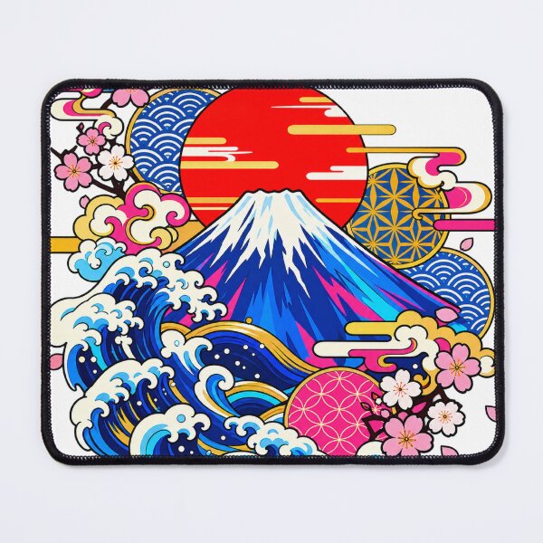 Item preview, Retro Japan Mount Fuji Pop Art designed and sold by アミヤジャ.