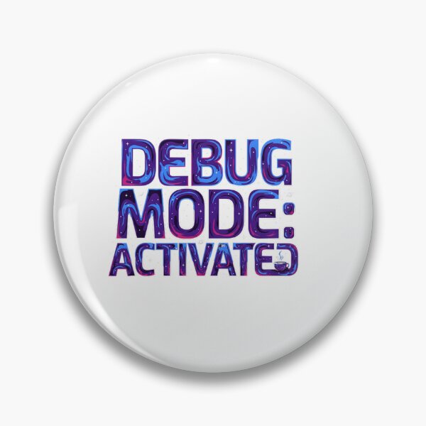 Item preview, Debug Mode Activated - Funny Programmer Coffee Sticker Cosmic Galaxy Design designed and sold by Barkashow.