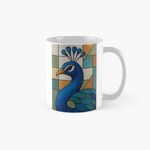 Item preview, Peacock a Colourful Geometric illustration. designed and sold by GalleryKauffeld.