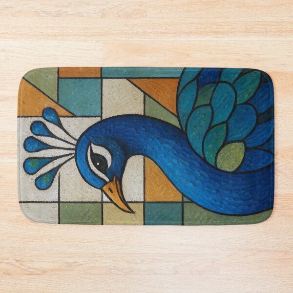 Item preview, Peacock a Colourful Geometric illustration. designed and sold by GalleryKauffeld.