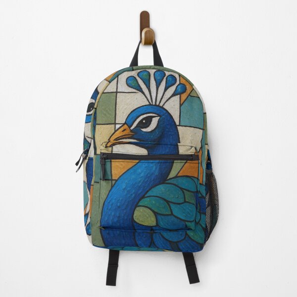Item preview, Peacock a Colourful Geometric illustration. designed and sold by GalleryKauffeld.