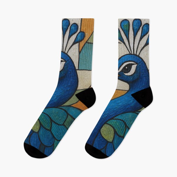 Item preview, Peacock a Colourful Geometric illustration. designed and sold by GalleryKauffeld.