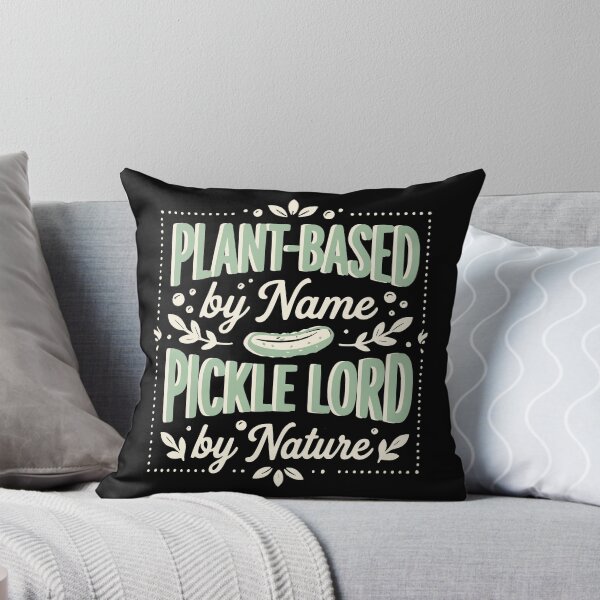 Item preview, Funny Plant Based Pickle Lord Vegan Humor designed and sold by MavtM.