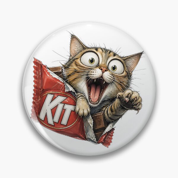 Item preview, Funny Cat Bursting Through A Chocolate Candy Wrapper designed and sold by Wilcox PhotoArt.