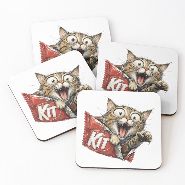 Item preview, Funny Cat Bursting Through A Chocolate Candy Wrapper designed and sold by Wilcox PhotoArt.