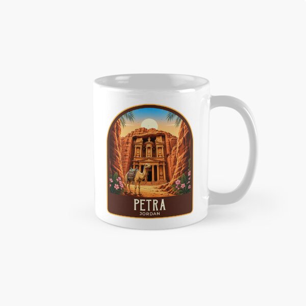 Item preview, Petra Vintage Travel Illustration designed and sold by HomeLivingCo.