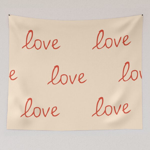 Item preview, Retro Love Script Pattern designed and sold by jianina-alondra.