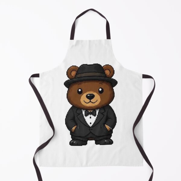 Item preview, Classy Pixel Bear – Funny Retro Animal in Tuxedo designed and sold by Icareis-Studios.