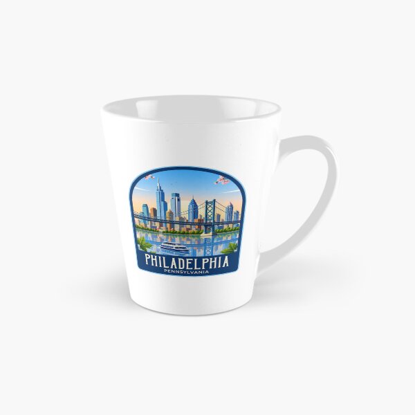 Item preview, Philadelphia Vintage Travel Illustration designed and sold by HomeLivingCo.
