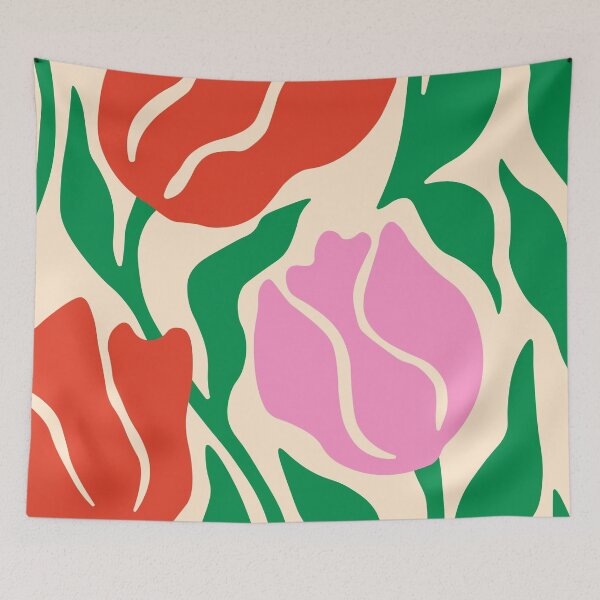 Item preview, Retro Tulip Floral Pattern designed and sold by jianina-alondra.
