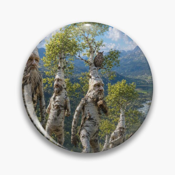 Item preview, Enchanted Tree Beings on Hillside designed and sold by Phil Perkins.