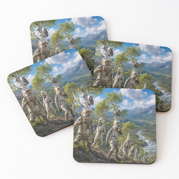 Item preview, Enchanted Tree Beings on Hillside designed and sold by Phil Perkins.