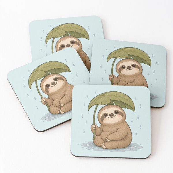 Item preview, Rainy Day Sloth designed and sold by MellowMunchkins.