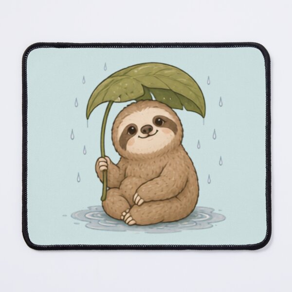 Item preview, Rainy Day Sloth designed and sold by MellowMunchkins.