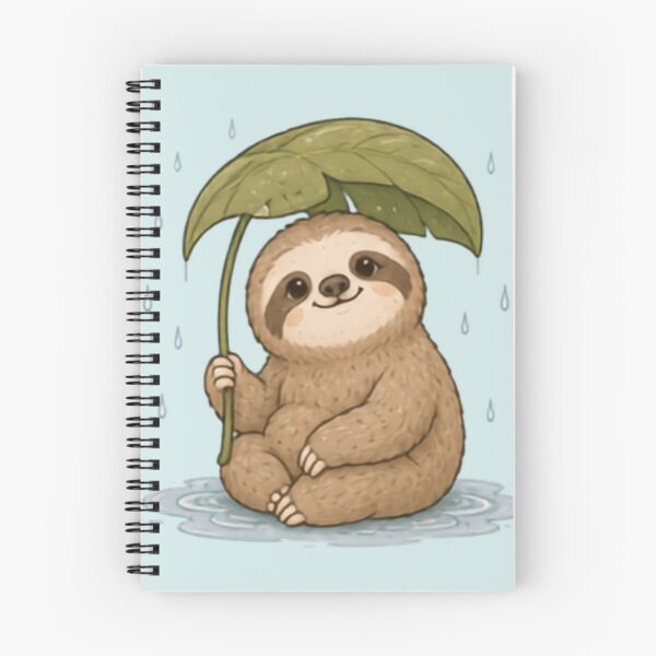 Item preview, Rainy Day Sloth designed and sold by MellowMunchkins.