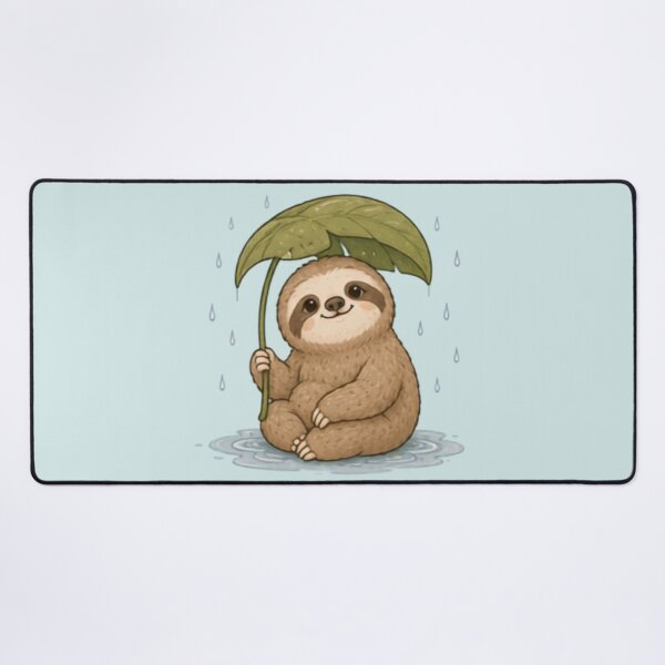 Item preview, Rainy Day Sloth designed and sold by MellowMunchkins.