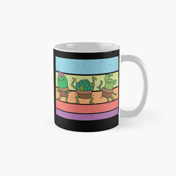 Item preview, Cute Dancing Succulents Retro Vintage Cactus Plant Lover designed and sold by Hilal-Studio.