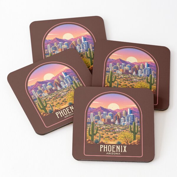 Artikelvorschau, Phoenix Vintage Reiseillustration entworfen und verkauft von HomeLivingCo.