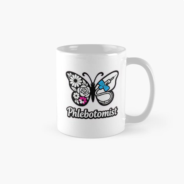 Item preview, Phlebotomist Butterfly Needle Floral Medical designed and sold by Timeless Junction.