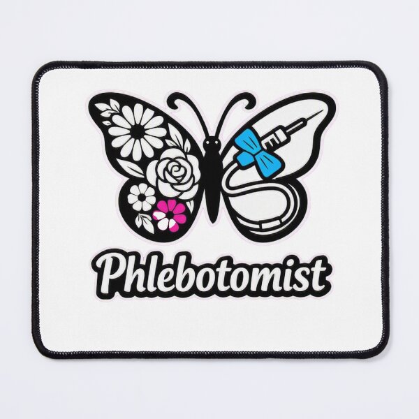 Item preview, Phlebotomist Butterfly Needle Floral Medical designed and sold by Timeless Junction.