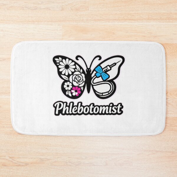 Artikelvorschau, Phlebotomist Butterfly Needle Floral Medical entworfen und verkauft von Timeless Junction.