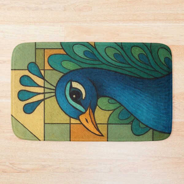 Item preview, Peacock a Colourful Geometric illustration. designed and sold by GalleryKauffeld.