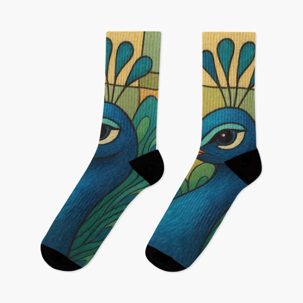 Item preview, Peacock a Colourful Geometric illustration. designed and sold by GalleryKauffeld.