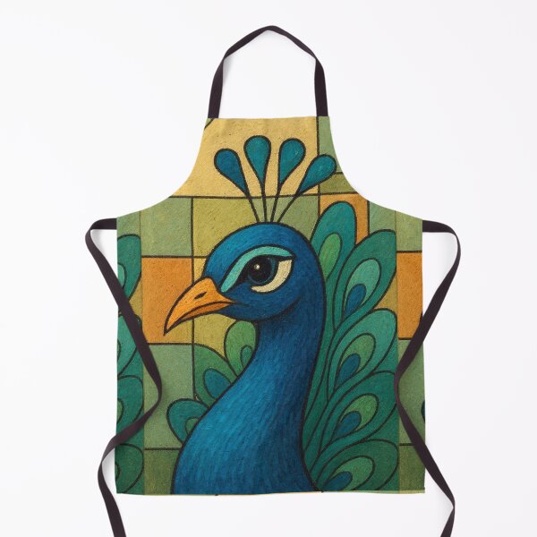 Item preview, Peacock a Colourful Geometric illustration. designed and sold by GalleryKauffeld.