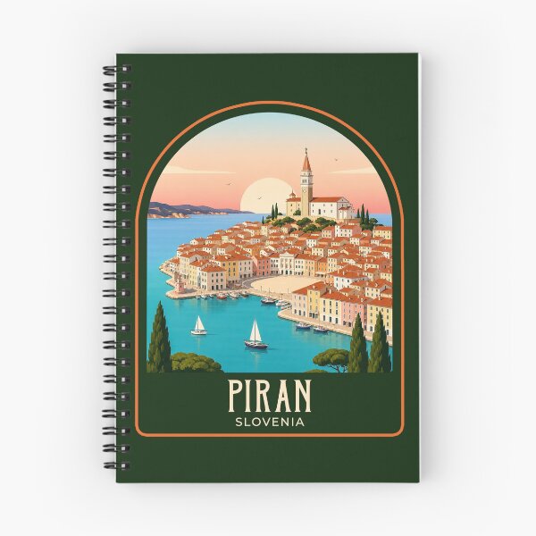 Item preview, Piran Vintage Travel Illustration designed and sold by HomeLivingCo.