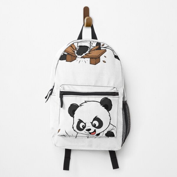 Item preview, Cute Kung Fu Panda Breaking Wooden Boards Cartoon Illustration designed and sold by Nubian Style.