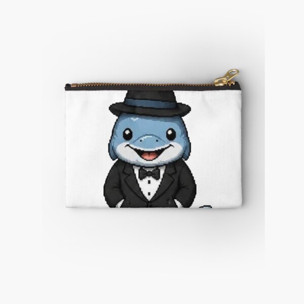 Item preview, Classy Pixel Dolphin – Retro Ocean Animal in Tuxedo designed and sold by Icareis-Studios.