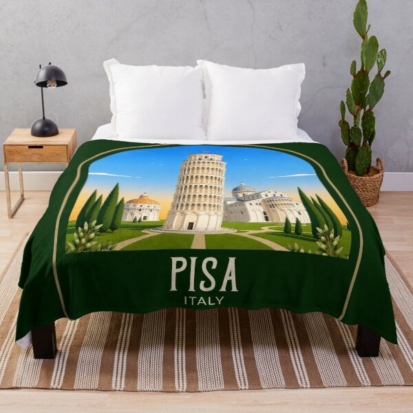 Item preview, Pisa Vintage Travel Illustration designed and sold by HomeLivingCo.