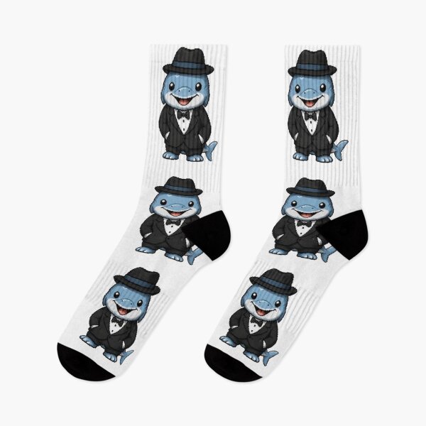 Item preview, Classy Pixel Dolphin – Retro Ocean Animal in Tuxedo designed and sold by Icareis-Studios.