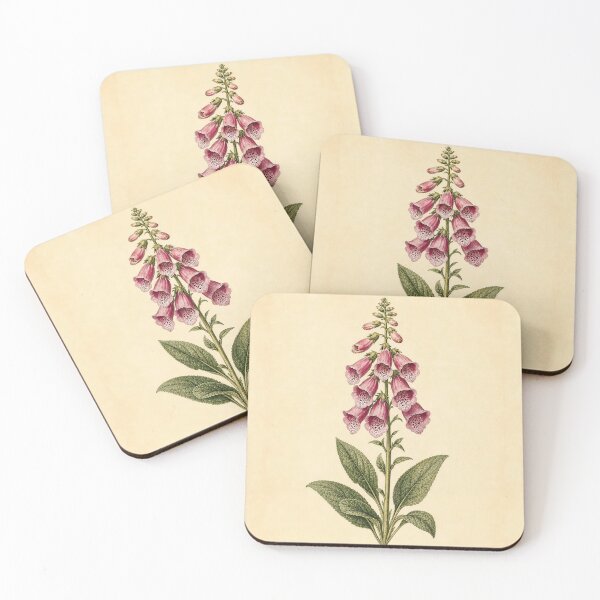 Item preview, Foxglove Flower Vintage Botanical Print designed and sold by NuvoraNest.