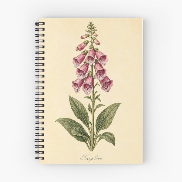 Artikelvorschau, Vintage-Botanischer Druck mit Fingerhutblume entworfen und verkauft von NuvoraNest.