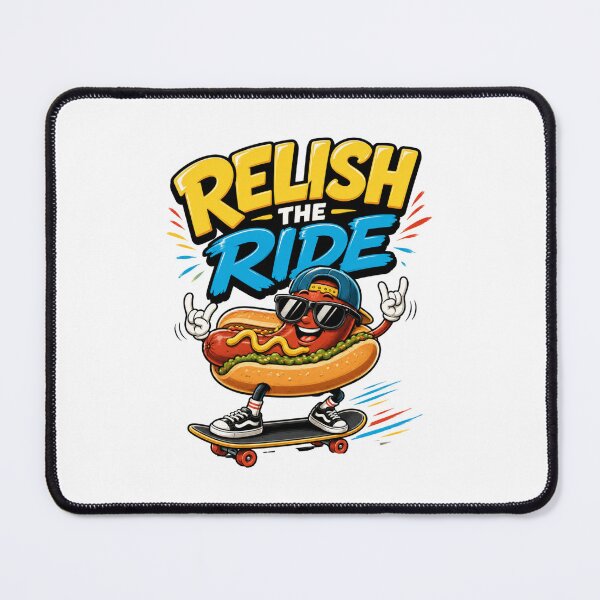Item preview, Relish The Ride – Funny Hot Dog Skateboarder designed and sold by CraigDesignWork.