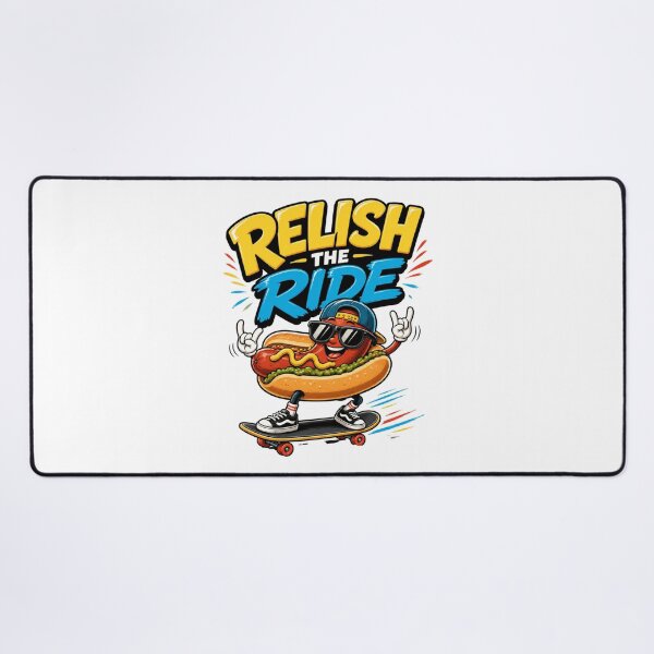 Item preview, Relish The Ride – Funny Hot Dog Skateboarder designed and sold by CraigDesignWork.