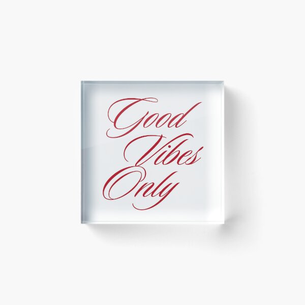 Item preview, Good Vibes Only Red Typography designed and sold by jianina-alondra.