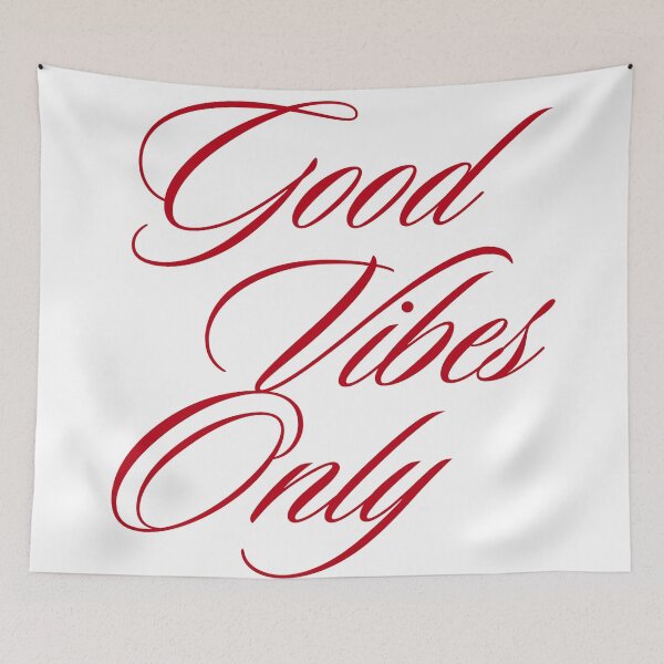 Item preview, Good Vibes Only Red Typography designed and sold by jianina-alondra.