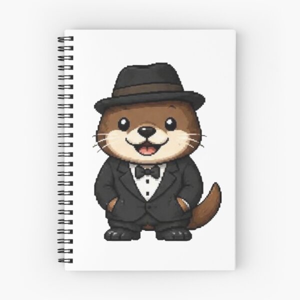 Item preview, Classy Pixel Otter – Funny Retro Animal in Tuxedo designed and sold by Icareis-Studios.