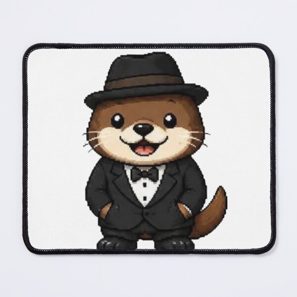 Item preview, Classy Pixel Otter – Funny Retro Animal in Tuxedo designed and sold by Icareis-Studios.