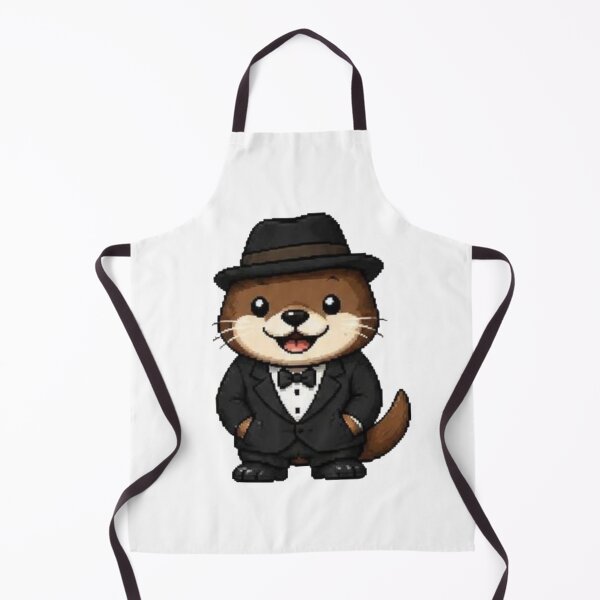 Item preview, Classy Pixel Otter – Funny Retro Animal in Tuxedo designed and sold by Icareis-Studios.