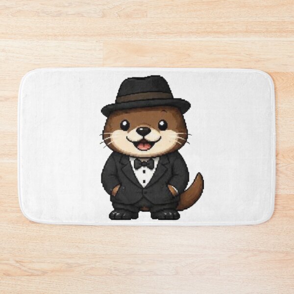 Item preview, Classy Pixel Otter – Funny Retro Animal in Tuxedo designed and sold by Icareis-Studios.